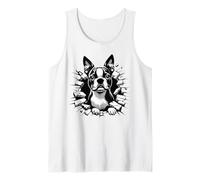 Boston Terrier Break Wall Breakthrough Dog Tank Top