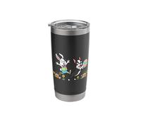 Boston Terrier Bunny Easter Egg Kids Mens Womens Easter Day Stainless Steel Insulated Tumbler