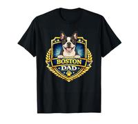 Boston Terrier Dad Design Funny Boston Terrier Lovers T-Shirt