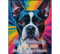 Boston Terrier Dog 2025-2026 Monthly Planner: Two-Year Organizer with Address & Password Keeper - January 2025 to December 2026