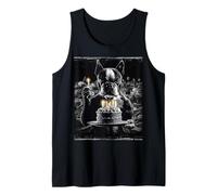 Boston Terrier Dog Birthday Cake Bday Funny Party Spooky Tank Top