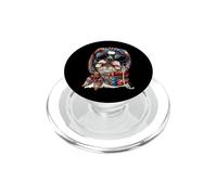 Boston Terrier Dog Bostie Granny Square Crochet Yarn PopSockets PopGrip for MagSafe