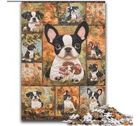 Boston Terrier Dog Collage Jigsaw Puzzles for Adults 2000 Jigsaws, Educational Games Home Decoration Deal As Gifts for The Whole Family (70x100cm)