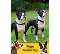 Boston Terrier Dog Mothers Day Card