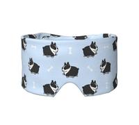 Boston Terrier Dog Pattern, Full Eye Covers Light Blocking Eye Mask Sleep Eye and Ear Muffs