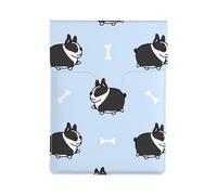 Boston Terrier Dog Pattern, PU Leather Laptop Sleeve, Notebook Bag Laptop Case Sleeve Tablet Briefcase