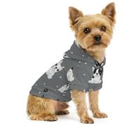 Boston Terrier Dog Pet Hoodie for Dogs Cats Small Cute Hooded Pet Sweatshirt XL