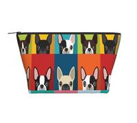 Boston Terrier Dog, Toiletry Pouch Makeup Bag Cosmetic Bag Portable Travel Toiletry Bag