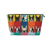 Boston Terrier Dog, Toiletry Pouch Makeup Bag Cosmetic Bag Portable Travel Toiletry Bag