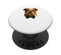 Boston Terrier Dog with Rainbow Sunglasses Illustration PopSockets Adhesive PopGrip