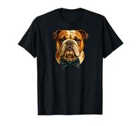 Boston Terrier Dog with Rainbow Sunglasses Illustration T-Shirt