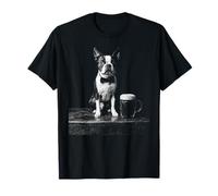 Boston Terrier Drinking Beer Funny Dog Meme T-Shirt