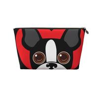 Boston Terrier Face, Makeup Bag Cosmetic Bag Portable Travel Toiletry Bag Pencil Case Toiletry Pouch