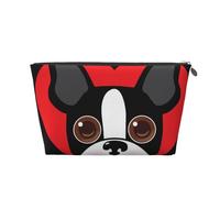 Boston Terrier Face, Toiletry Pouch Makeup Bag Cosmetic Bag Portable Travel Toiletry Bag