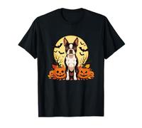 Boston Terrier Halloween Funny Dog Lover Pumpkin Costume T-Shirt