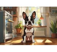 Boston Terrier House Puzzles for Adults, Impossible Hard Difficult Challenging Jigsaw_300pcs