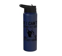 Boston Terrier If I Can't Bring My Dog I'm Not Going Stainless Steel Insulated Water Bottle