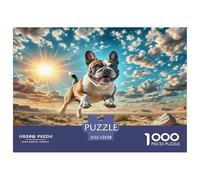 Boston Terrier Jigsaw Puzzle Puzzle for Adults Recycled Paper for Aduls 1000 Pieces Puzzle Fun And Challenging Family Game Impossible Hard Difficult Challenging 52x38cm/1000pcs