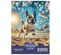 Boston Terrier Jigsaw Puzzles Adult And Children 1000 Jigsaws Educational Games Gifts Rainy Days Fun Activities Birthday Jumbo Age 12+ for Adults 70x50cm/1000pcs