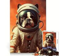Boston Terrier Mars 1000 Piece Jigsaw Puzzles for Adults Jigsaw Intellect Fun Slow Leisure Exact Edges Great Gift (38X26CM)
