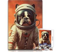 Boston Terrier Mars Jigsaw Puzzle 1000 Educational Fun Learning Activity Game Perfect Thoughtful Gift for Any Occasion Size 50x75cm
