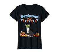 Boston Terrier Oktoberfest Value Graphic T-Shirt, Women, Black, XL