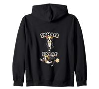 Boston Terrier practicing yoga inhale - exale DIGOR funny Zip Hoodie
