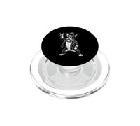Boston Terrier Punk Rock Music Mohawk Dog Lover PopSockets PopGrip for MagSafe