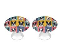 Boston Terrier Puppies Drawer Knobs Decorative Cabinet Knobs