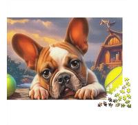 Boston Terrier Puzzle 1000 Pieces Adults Teens Creative Mind Relax Hobby Strong Fit Durable Materials 70x50cm/1000pcs