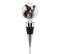 Boston Terrier Wine Saver Vacuum Pump Champagne Bottle Stopper Multicolor Leak-Proof And Reusable Wine Saver, Preserves Beverage Freshness