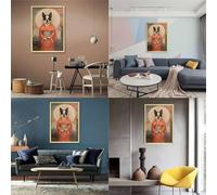 Boston Terrier Wooden Jigsaw Puzzles 1000 Pieces Jigsaw Creative Rectangular Large Family Puzzle Game Artwork for Adults Teens 1000pcs (75x50cm)