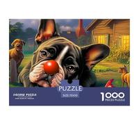 Boston TerrierDynamic 1000-Piece Jigsaw Puzzles for Adults A Treasury of Challenging Puzzle Games for Women And Men - An Excellent Shared Hobby for Adults And Kids Age 12 Years And Up 70x50cm/1000pcs