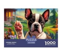 Boston TerrierMaster-Level Jigsaw Puzzles for Adults Embark on A 1000-Piece Advanced And Challenging Puzzle Games Journey - Positioned As The Ultimate Gift Jigsaw Puzzles for Adults And Kids Age 12 Y