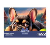 Boston TerrierMasterful 1000-Piece Jigsaw Puzzles for Adults A Complete Set of Challenging Educational Puzzle Game Pieces - An Intellectually Stimulating Gift for Adult And Teenage Enthusiasts Age 12