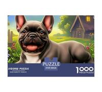 Boston TerrierSophisticated 1000-Piece Jigsaw Puzzles for Adults Comprised of 1000 Individually Challenging Puzzle Game Pieces - Conceived As An Exceptional Gift Jigsaw Puzzles for Adults And Kids Ag