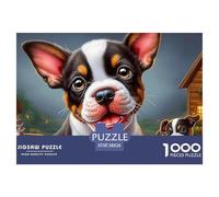 Boston TerrierUltimate Challenge Jigsaw Puzzles for Adults Conquer The 1000-Piece (Advanced) Impossible, Hard, And Difficult Challenging Puzzle Educational Games - This Is The Pinnacle Gift Jigsaw Pu