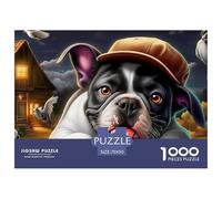 Boston TerrierUltimate Challenge Jigsaw Puzzles for Adults Conquer The 1000-Piece (Advanced) Impossible, Hard, And Difficult Challenging Puzzle Educational Games - This Is The Pinnacle Gift Jigsaw Pu