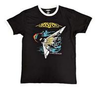 Boston US Tour '87 Ringer T Shirt S Black