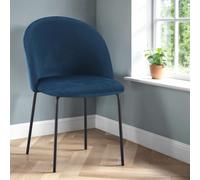 Seconique Boston Chairs Sapphire Blue Velvet (Box Of 4)