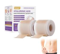 Bostore Hyaluronic Acid Nano Microneedle Repair Tape, Nano Microneedle scar tape clear, Bostore silicone scar tape for wrinkles, Scar Removal Treatment Tape for all skin Blemish *1.5m (2 Rol)
