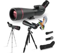 BOSTRON New Premium 20-60x82mm Spotting Scope Dual Speed Focusing with Full Size Tripod Phone Adapter Carrying Bag,BAK4 FMC HD Waterproof Spotting Scope for Target Shooting