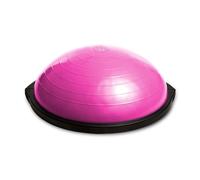 BOSU Home 25 Inch Multi Functional Full Body Workout Exercise Balance Strength Trainer Gym Ball Equipment with Guided Workouts and Pump, Pink