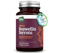Boswellia Serrata Capsules/Tablets (2000mg 5:1 Extract) Made in UK by Nature Provides - 180 Vegan Caps, 6 Months Supply, 65% Boswellic Acid, Indian Frankincense, Joint Support, Anti-Inflammatory