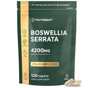 Boswellia Serrata Extract 4200mg | 273mg Boswellic Acid | 120 Vegan Tablets | Indian Frankincense Supplement | by Horbaach