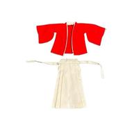 BOSWON 1/12 Riman Red White Samurai Outfit Clothes Model for 6" Action (no Figure)