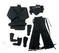 BOSWON 1:6 Scale Black Ninja Clothes Set Model for 12" Male Figure