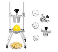 BotaBay Commercial Lemon Cutter 4 & 6 & 8 Section with V-Shaped Stainless Steel Blades Easy Wedger Fruit Lime Slicer Vegetable Chopper Dicer for Home Bar Restaurant