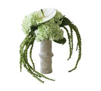Botané Artificial flower bouquet Dewdrop Symphony Hydrangea light green anthurium amaranth, 6 pcs