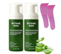 Botane Man Hair Removal Cream, Botane Intimate Hair Removal Cream, Quick & Gentle No-Shave air emoval Spray for Face, Fast-Acting, Moisturizing & Non-sticky (2PCS)